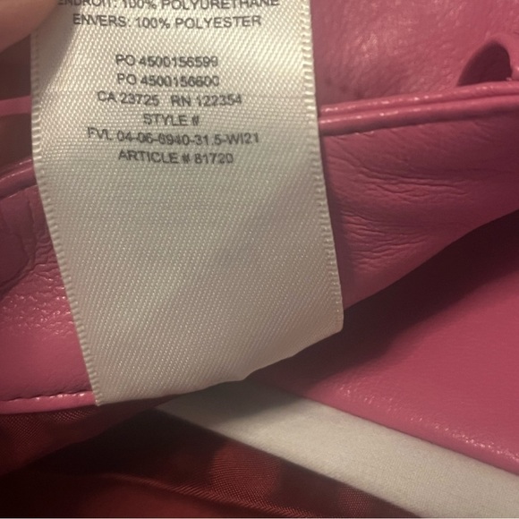 Wilfred Melina vegan leather pants in pink - size 4 - Picture 3 of 8